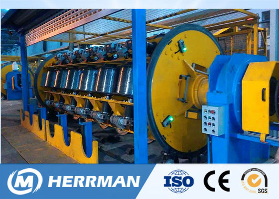 800 Bobbin Rigid Type Wire Stranding Machine Pneumatic Type Clamping